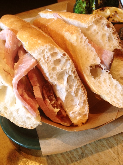 Easy Tiger Baguette with Ham and Butter